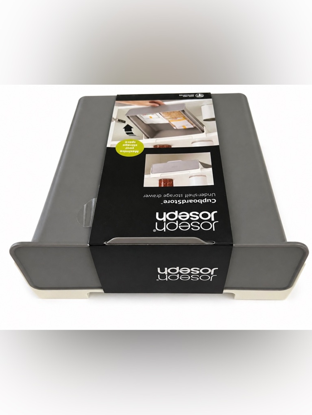 Joseph Joseph CupboardStore Under Shelf Storage Drawer Kitchen Organizer NIB